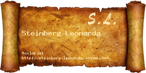 Steinberg Leonarda névjegykártya